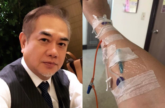 張銘杰過去因心臟問題送醫住院。（圖／翻攝自張銘杰粉絲團臉書）