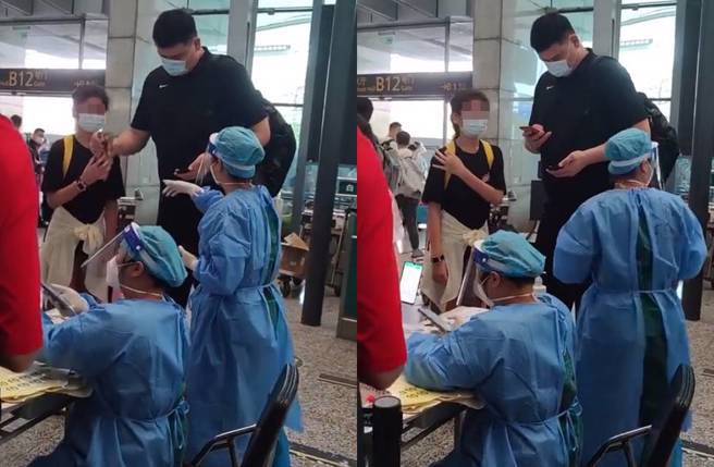 姚明12岁女儿身高相当突出。(图／取自微博)