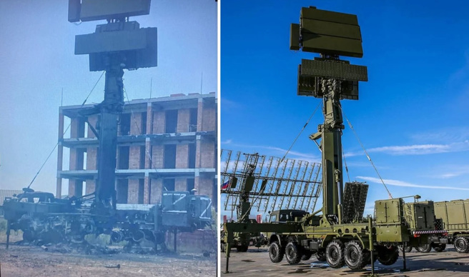 乌克兰以精准火箭(应为M142海马斯)打击俄罗斯最先进的机动雷达。(图/Defense Blog)