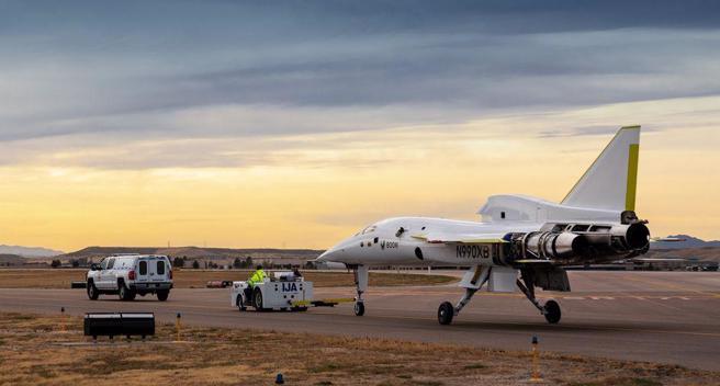 XB-1超音速实验机正在测试。(图/Boom Supersonic)