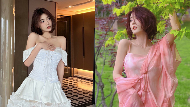 网美聂小雨经常秀身材，近期上传新片却突然变保守，让许多网友好不习惯。(图/聂小雨 微博)