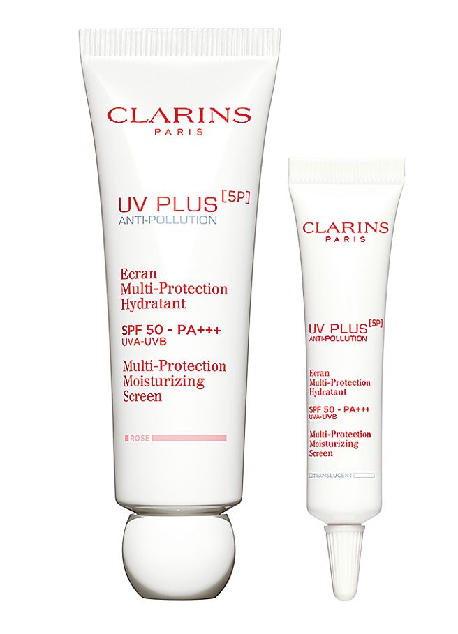 新光三越CLARINS 5P防御大送小超值组，特价2350元。（新光三越提供）
