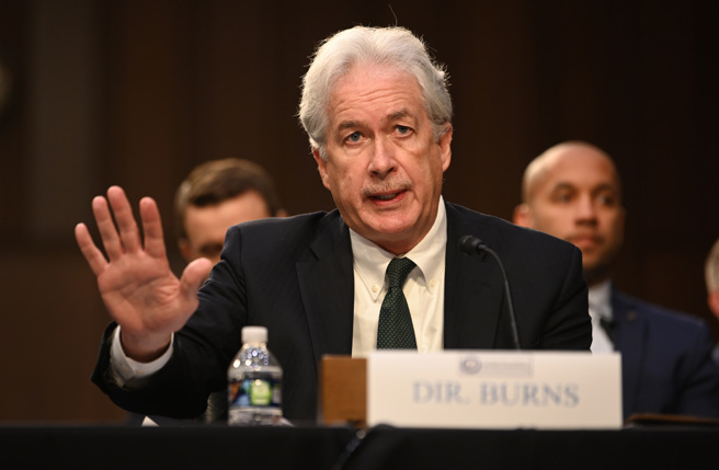 美国中央情报局（CIA）局长伯恩斯今天表示，中国似决心对台湾动用武力。(图／中新社)