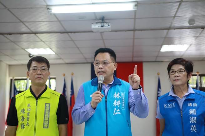 面對沈慧虹提出改造中正台，林耕仁21日質疑，執政那麼久卻放任舊城區衰退，因選舉才拋出造市計畫。（林耕仁團隊提供／王惠慧新竹傳真）