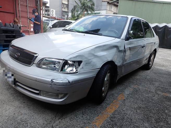 王嫌将驾驶的车辆弃置在中和区中山路二段312巷内一处停车场。（警方提供／李奇叡新北传真）