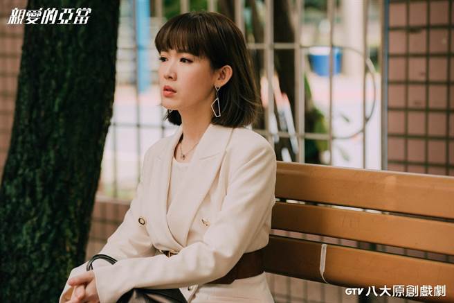 孙可芳台词很多，压力大到唇疱疹。（八大提供）