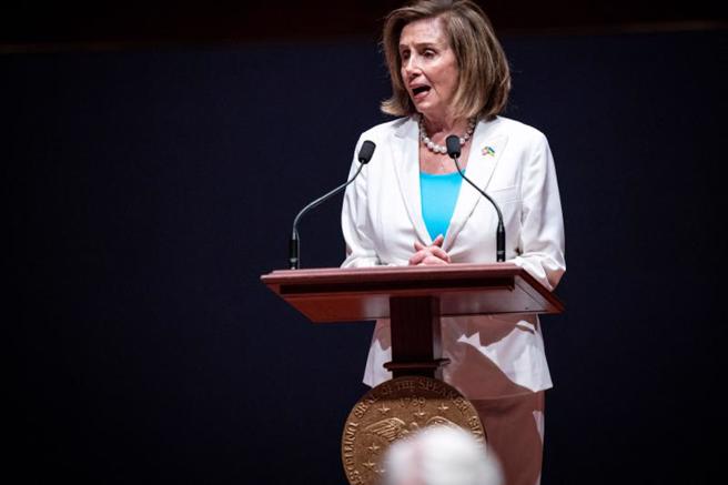 裴洛西辦公室對媒體重申，它不預先證實或否認裴洛西的海外出訪行程。（圖／路透社）