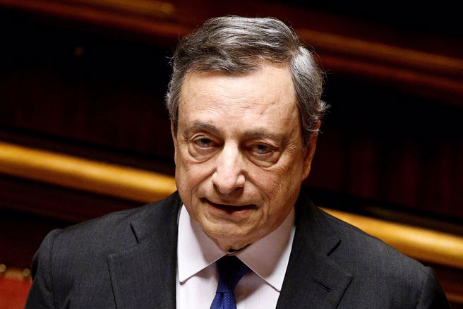 今天請辭的義大利總理德拉吉（Mario Draghi）。(圖/路透社) 