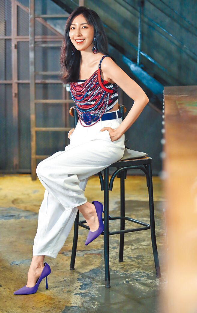 杨谨华昨为主演新片《民雄鬼屋》造势，透露自己戏里戏外大不同。（陈俊吉摄）