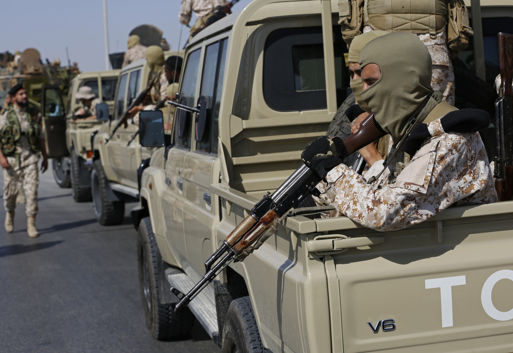 利比亚的黎波里六月中时部队资料照（路透社）(photo:ChinaTimes)