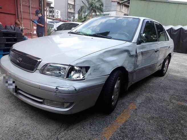 王嫌将驾驶的车辆弃置在中和区中山路二段312巷内一处停车场。（警方提供／李奇叡新北传真）