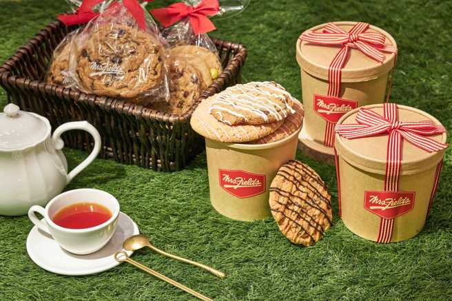 知名美式大饼乾专卖店，復古特色门市微风广场盛大开幕。(戴志扬翻摄)