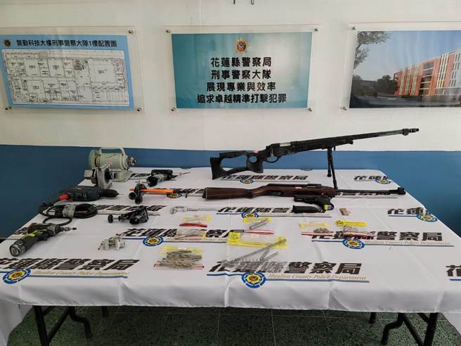 除逮通缉犯，大批改造枪弹、还有毒品吸食与贩卖。（警方提供）