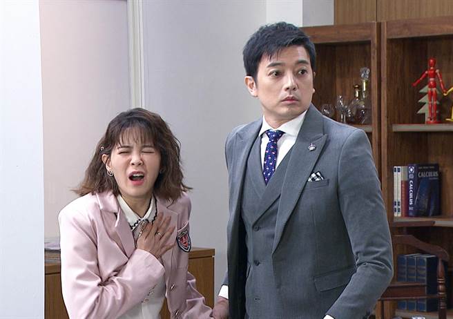 林柏妤和田家達劇中的互動十分可愛。（台視提供）