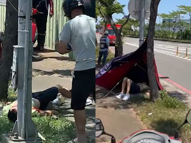 据出林志颖父子的民眾是名电视台前摄影师，他说当下是林的儿子自行开门喊「你抱我」，而林被拉出后还一度想起身查看儿子，他说「如果没救到人，我会难过一辈子！」（翻摄照片）