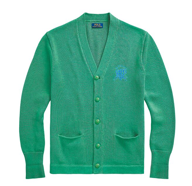 Polo Ralph Lauren綠色針織衫，9680元。（Polo Ralph Lauren提供）