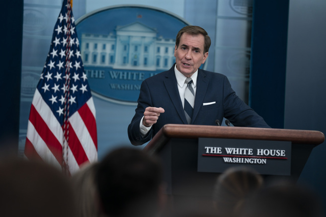 白宫发言人柯比（John Kirby）。(图／美联社)