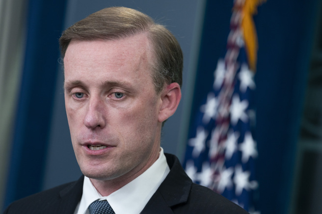 白宮國家安全顧問蘇利文。(圖／美聯社)