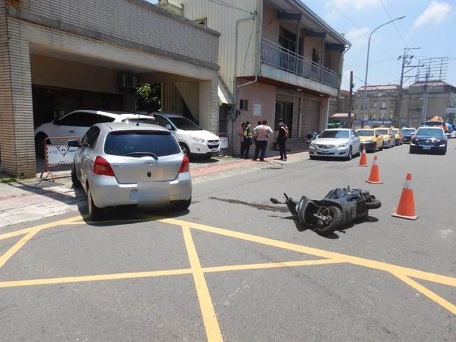 三名驾驶都未酒驾、也都有驾照，肇事原因有待警方调查厘清。（警方提供／谢琼云台中传真）