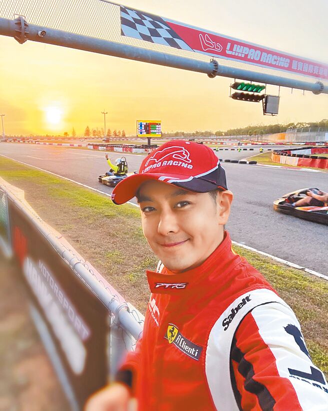 林志颖曾是职业赛车手，因受伤被医生警告不要再比赛。（摘自脸书）