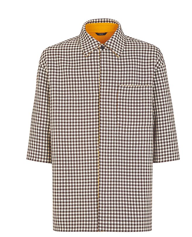 林柏宏想直接把FENDI 秋冬22系列设计外套穿回家， 8万6000元。（FENDI提供）