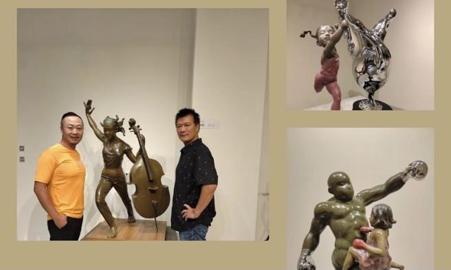 蔡詩萍》唯有雕塑家懂硬中帶軟的創作。（照片來源：作者提供）