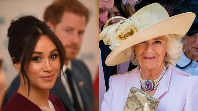 卡蜜拉先前曾在梅根怀孕时开玩笑，令梅根认为自己遭到种族歧视。（图／达志影像）