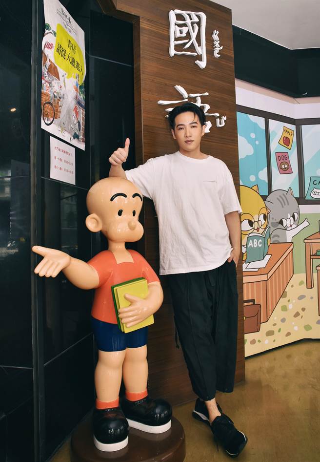 熊仔受邀回國語日報受訪。（國語日報提供）