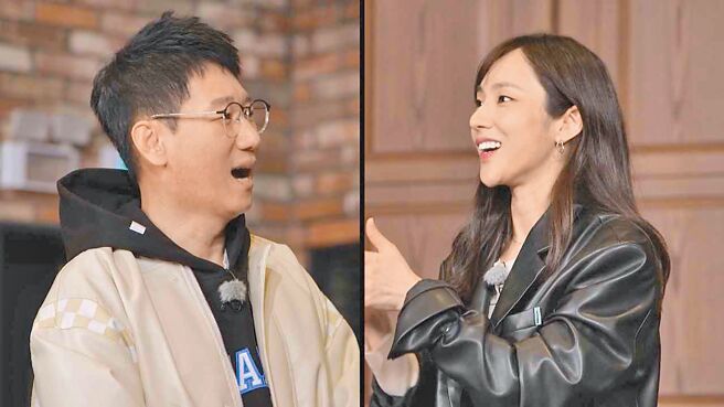 朴雅仁（右）开心见到池锡辰。（中天综合台提供）