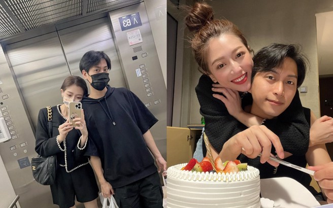 逸欢和秋森交往10年，5月已登记结婚，婚礼延后至24日终于举行。（图／翻摄自clinaliu IG）