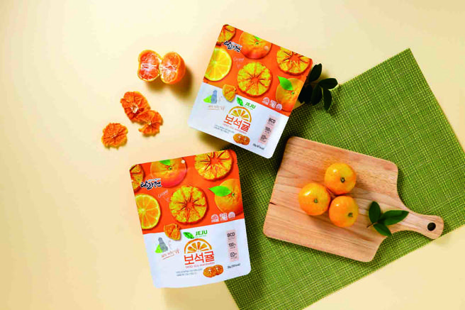 SOGO忠孝馆一海济州岛柑橘片。（SOGO提供）