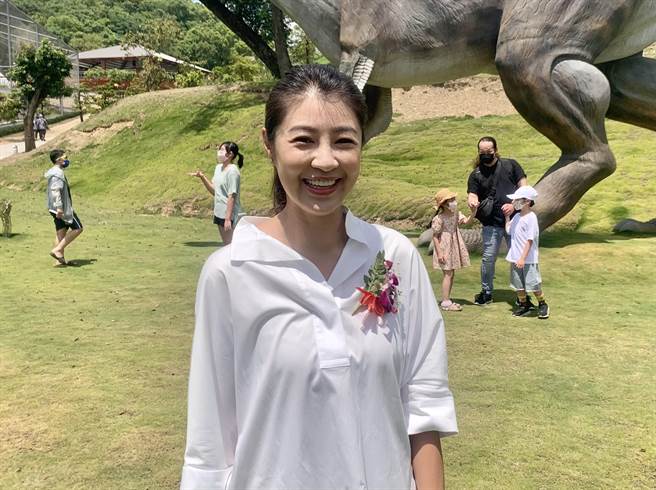 国民党提名南投县长参选人许淑华认为，南投选民结构不全然蓝大于绿。（廖志晃摄）