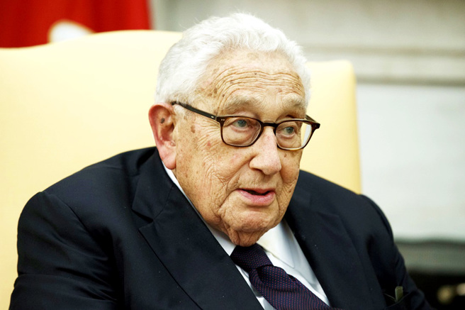 美国前国务卿季辛吉（Henry Kissinger）24日接受德国媒体专访时称，乌克兰不该割让战争以来俄罗斯占领的任何领土。（资料照／美联社）