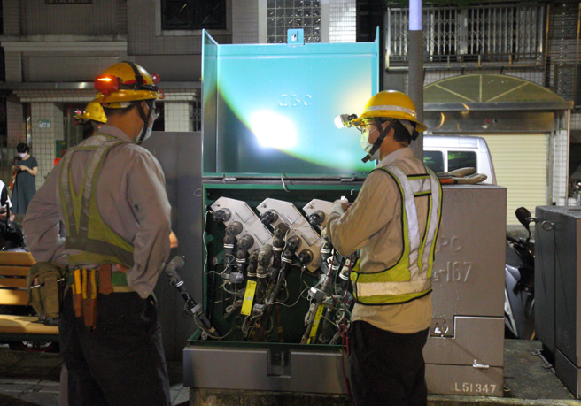 新北市新莊區晚間發生停電。（示意圖／張鎧乙攝）