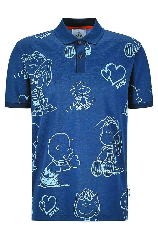 BOSS X PEANUTS七夕限定聯名系列Polo衫，6200元。（BOSS提供）