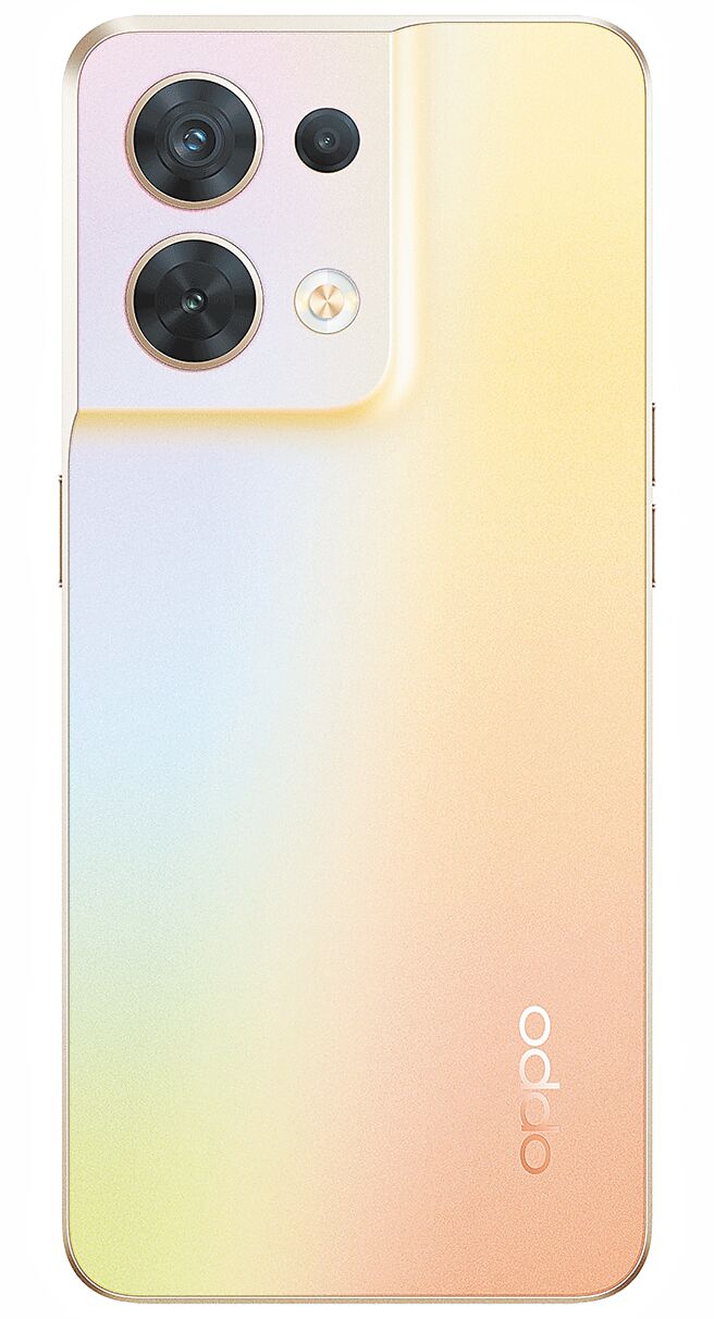 OPPO Reno8推出晨曦金、微光黑2色，定价1万5990元、OPPO Reno8 Pro推出凝光绿、琉光黑2色，定价2万4990元。（OPPO提供）