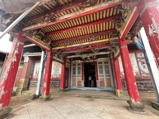 台中市潭子「林九牧公祠」距今已133年，将进行修復再利用计画。（陈淑娥摄）