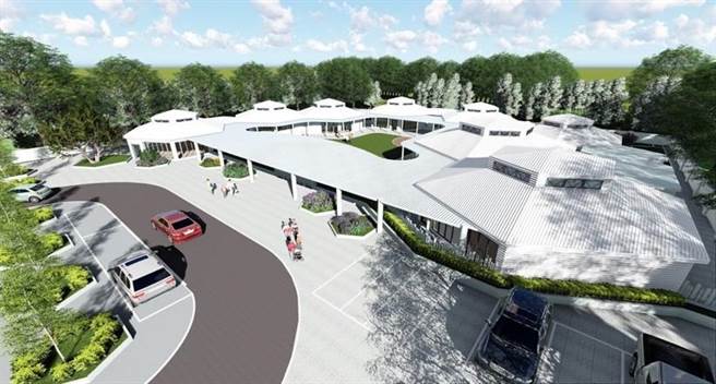 臺中港职场教保中心室内模拟图。（港务公司提供／高雄洪靖宜传真）