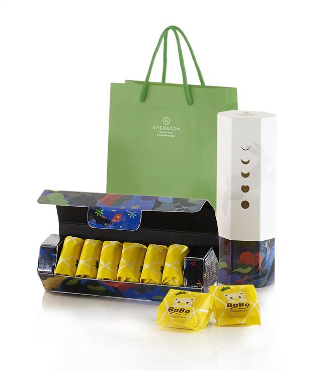 新竹喜来登「凤梨酥礼盒」选用台农2号土凤梨，展现台式经典凤梨酥的酥甜美味。（新竹喜来登提供／罗浚滨新竹传真）