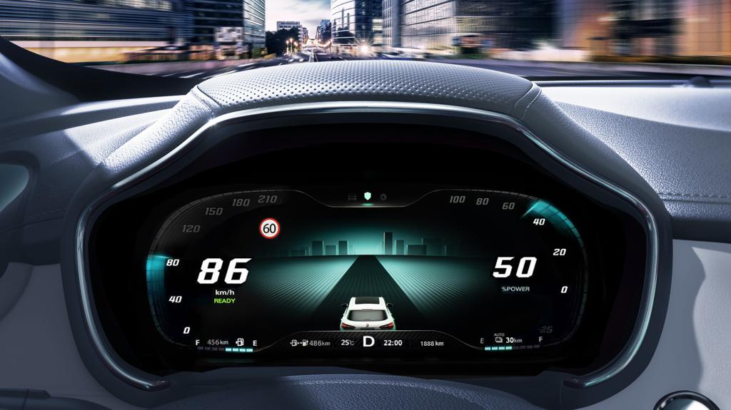 12.3吋數位儀表，賦予駕駛者創新前衛的駕馭體驗。（MG Taiwan提供）