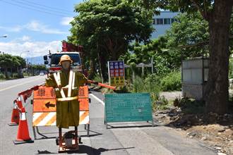 竹南鎮公所整修和興路電線改地下化 工程即將完工