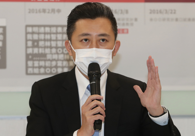 林智坚竞办今日提出3点，表示林智坚论文符合写作逻辑，但余正煌使用会很奇怪。(资料照，刘宗龙摄)