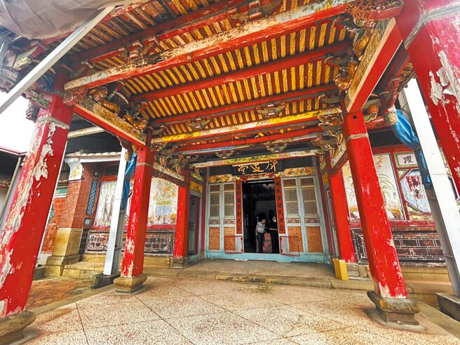 台中市市定古蹟「林九牧公祠」，將進行修復再利用計畫。（陳淑娥攝）