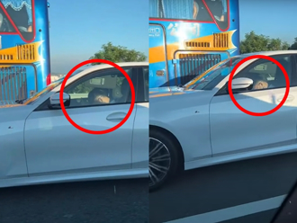 國道BMW男被目擊「低頭爽睡」 疑開自動駕駛網全嚇壞