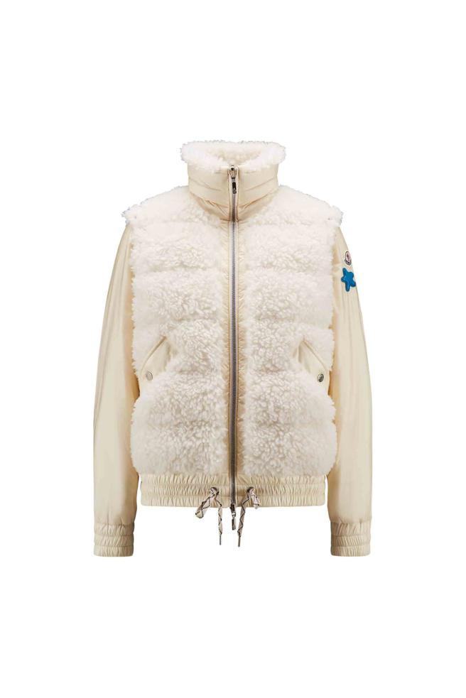 Moncler 絨毛運動外套（米色），5萬1500元。（Moncler提供）