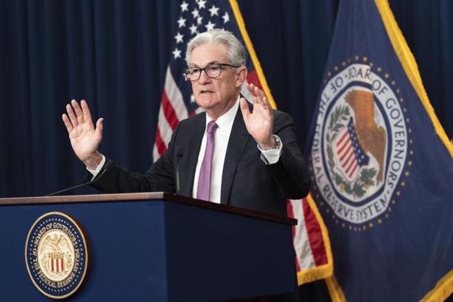 联准会主席鲍尔（Jerome Powell）。（图／美联社）