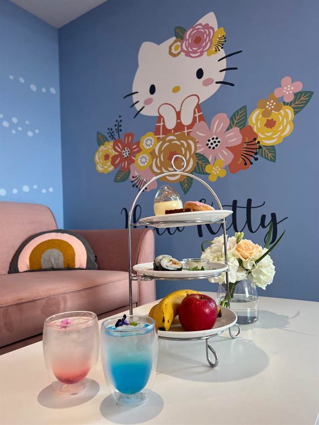 迎賓餐點。（柯宗緯攝）