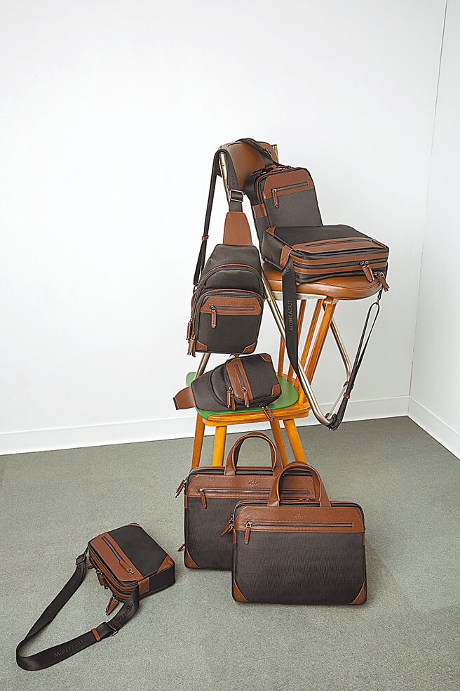 MONTAGUT「輕量防潑水」機能男包，7月29日至8月2日，皮件品牌日特價65折，定價4280-7380元。（MONTAGUT提供）