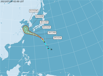 桑達颱風不侵台  氣象專家：下周季風環流影響大