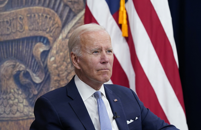 美国官员表示拜登今天通话时触及许多敏感议题。(图／美联社)